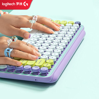 logitech 罗技 POP 泡泡无线机械键盘 办公键盘 蓝牙键盘 游戏键盘