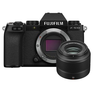 FUJIFILM 富士 X-S10 APS-C画幅 微单相机 黑色 XC 35mm F2 单头套机