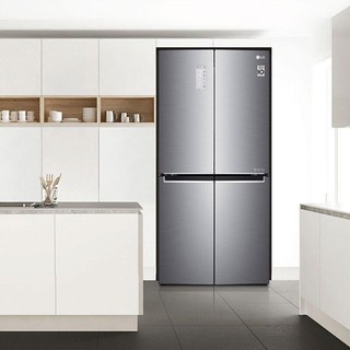 LG 乐金 F521S11 风冷十字对开门冰箱 530L 银色