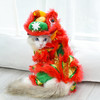 阿莫尔 舞狮狗狗衣服新年装喜庆衣服泰迪比熊博美搞笑搞怪装猫咪宠物服装