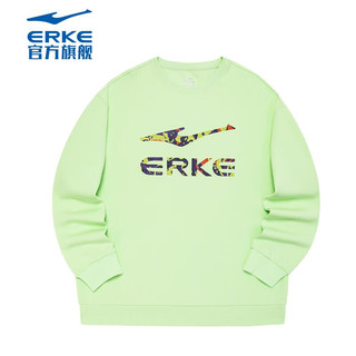 ERKE 鸿星尔克 新款纯色简约上衣  轻氧绿 XL