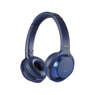 铁三角【】ATH-WS330BT重低音无线蓝牙耳机头戴式耳麦长续航轻便贴耳佩戴舒适 ATH-WS330BT 蓝色