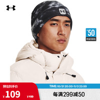 安德玛 UNDERARMOUR）男子印花训练运动小圆帽1373094 黑色001 均码