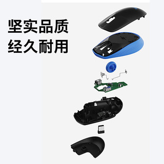 罗技 （Logitech）M190无线办公鼠标 商务日常家用笔记本电脑人体工程学便携鼠标 M190 黑色