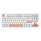  VGN V87 三模机械键盘 87键 果冻橙 草莓布丁轴 RGB　