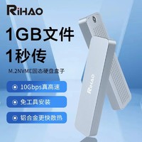 RIHAO R10 MAX 单协议  nvme 协议 固态硬盘盒+CC线