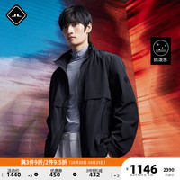 金林德伯格（J.Lindeberg）商场同款秋季防泼水可收纳兜帽拉链轻量外套男523321004 RPR黑色 170/92A/S