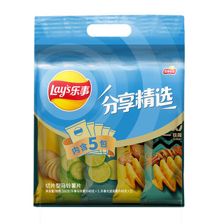 88VIP：Lay's 乐事 组合包原味/黄瓜/青柠/鸡翅/鱿薯片土豆片即食零食食品小吃