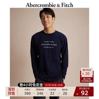 Abercrombie & Fitch AF男装女装情侣 美式长袖T恤 322944-1