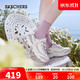 SKECHERS 斯凯奇 fafa熊猫鞋老爹鞋子女增高休闲运动鞋秋季896180花仙紫/WLV38