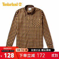 Timberland 男装翻领户外休闲舒适时尚格子衬衫长袖上衣A2EDX B16 XS(60KG以内)