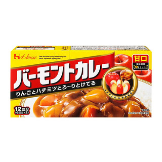 88VIP：House 好侍 日本进口好侍house苹果咖喱/佛蒙特甘口甜味咖喱230g儿童拌饭汤料