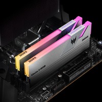PREDATOR 宏碁掠夺者 64G(32G×2)套装 DDR5 6000频率 Vesta II 炫光星舰RGB灯条(C30) 星光银