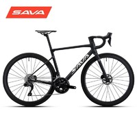 SAVA 萨瓦 碳纤维自行车超轻成人禧玛诺7170电子变速公路车男女竞速比赛 尊享黑-7170电变