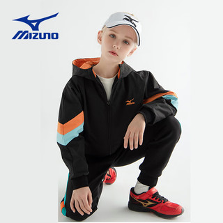 美津浓（MIZUNO） 美津浓儿童外套女童春秋女中大童连帽风衣夹克运动休闲服W1023 白色 155CM（70-85斤）