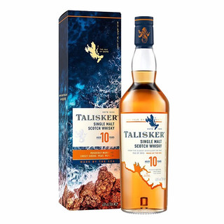 TALISKER 泰斯卡 单一麦芽苏格兰威士忌 岛屿区洋酒 10年风暴SR 泰斯卡10年700mL1瓶