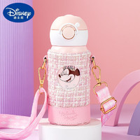 迪士尼（Disney）儿童保温杯男女大容量水杯316真空小直饮杯便携随手杯子 3602粉色米妮花朵