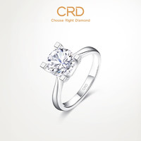 克徕帝（CRD）【门店同款】Choose Right系列 CC-COUPLE简约钻石戒指 GIA 50分D色SI2