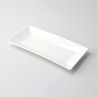 NITORI宜德利家居 餐厅厨房餐具 方盘 分格盘 椭圆盘 纯白系列 JX 24cm长方盘