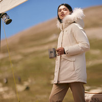  可隆 KOLON SPORT夹克羽绒户外防风防水中量羽绒服 淡鹅黄CR-女 XS