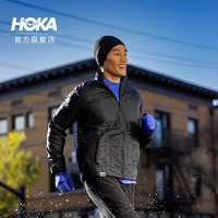 HOKA ONE ONE男款冬季跑步棉夹克ColdSnap Jacket运动保暖舒适时尚 黑色 M