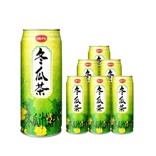88VIP：VEDAN 味丹 台湾生产VEDAN/味丹冬瓜茶植物茶饮料475ml*6罐家庭饮品老品牌 1件装