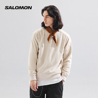 萨洛蒙（Salomon） 男款户外运动舒适休闲卫衣OUTLIFE POLARTEC CREWNECK 土灰色 C19879 L