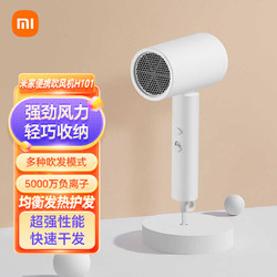 Xiaomi 小米 MI）米家电吹风 H101 白色 家用负离子护发可折叠 大风力速干吹风机