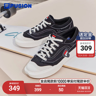 FILA 斐乐 FUSION斐乐女鞋帆布鞋2023夏休闲鞋运动鞋