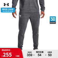 安德玛 德玛 UNDERARMOUR）秋冬Rival男子棉织训练运动束脚长裤1380843 灰色012 XL