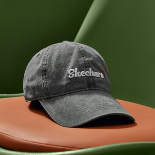 SKECHERS 斯凯奇 时尚遮阳鸭舌帽男女同款舒适牛仔棒球帽23年夏季新款运动帽男女