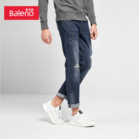 班尼路（Baleno）牛仔裤男潮流弹力破洞宽松裤子男 01D 29 