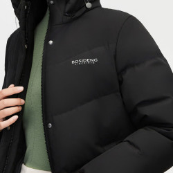 bosideng 波司登 冬加厚羽绒服女休闲百搭保暖外套 黑色8056