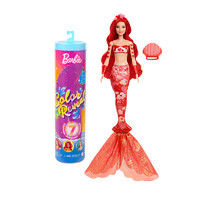 BARBIE 芭比泳装 芭比（Barbie）儿童玩具女孩礼物洋娃娃小公主过家家玩具-芭比惊喜变色盲盒彩虹美人鱼（款式随机）HDN68