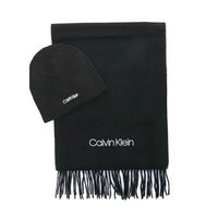 卡尔文·克莱恩 Calvin Klein 男士 无檐帽和围巾 K50K507552羊毛