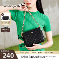 红蜻蜓 包包2023秋冬新款时尚潮流菱格链条包单肩斜挎小方包女