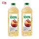 88VIP：汇源 100%果汁苹果汁2L*1瓶装
