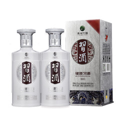 XIJIU 习酒 银质 第三代 53度 酱香型白酒 500ml*2瓶