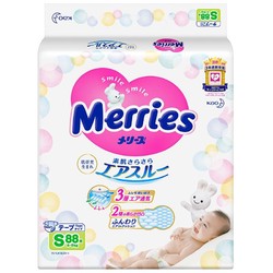 Merries 妙而舒 [效期至23年12月]花王Merries小号婴儿纸尿裤S88片(S码增量装)