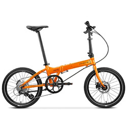 DAHON 大行 D8 折叠自行车 KBA083 橙色 8速 20英寸暴龙接头款
