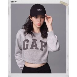 Gap 盖璞 女士经典LOGO圆领卫衣 891358