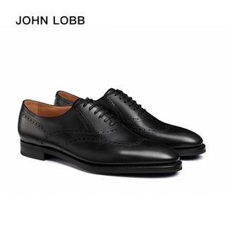 JOHN LOBB【冬】男士Bristol 黑色牛津小牛皮雕花鞋 10(44)