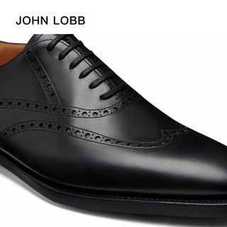 JOHN LOBB【冬】男士Bristol 黑色牛津小牛皮雕花鞋 10(44)