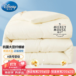 Disney 迪士尼 大豆纤维秋冬季被子5斤150x200cm 米奇