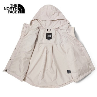 北面（The North Face）预单层冲锋衣女连帽外套户外保暖防水透气|7QSI N3N/白色 L/165