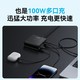  Anker 安克 Prime安克100W充电器多口磁吸底座TypeC快充插头适用iPad苹果iPhone手机MacBook笔记本电脑　