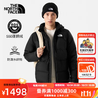 北面（The North Face）预羽绒服保暖外套男550蓬鹅绒填充|4U82 JK3/黑色 XL/180(拍大一码)