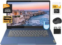Lenovo 联想 Chromebook 2023 超薄轻薄笔记本电脑,14 英寸全高清触摸屏