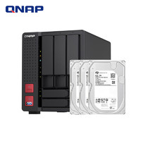 QNAP 威联通 TS-564 五盘位NAS (N5105、8GB）+希捷8T*3