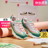 SKECHERS 斯凯奇 女鞋奶茶熊冬运动鞋女时尚熊猫鞋老爹鞋低帮休闲鞋 抹茶星冰乐 37